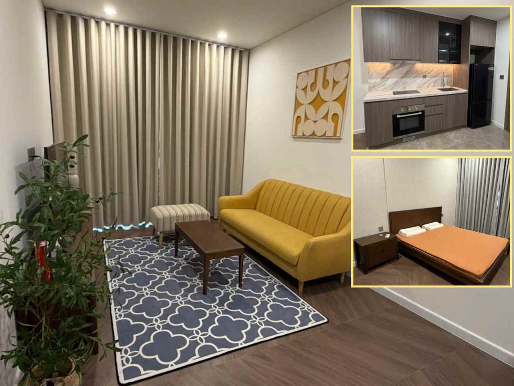 Căn hộ 1PN+ 48m2 tòa A3 Vinhomes Smart City cho thuê full nội thất