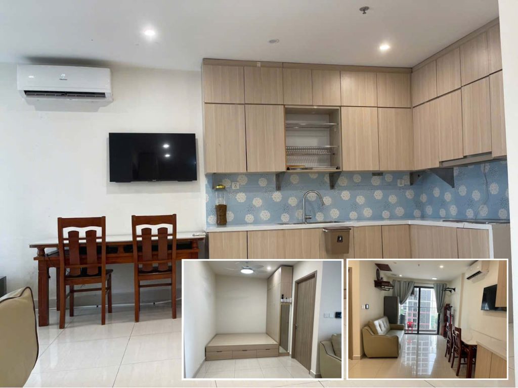 Căn hộ 1 phòng ngủ + 48m2 tòa S401 Vinhomes Smart City cho thuê full nội thất