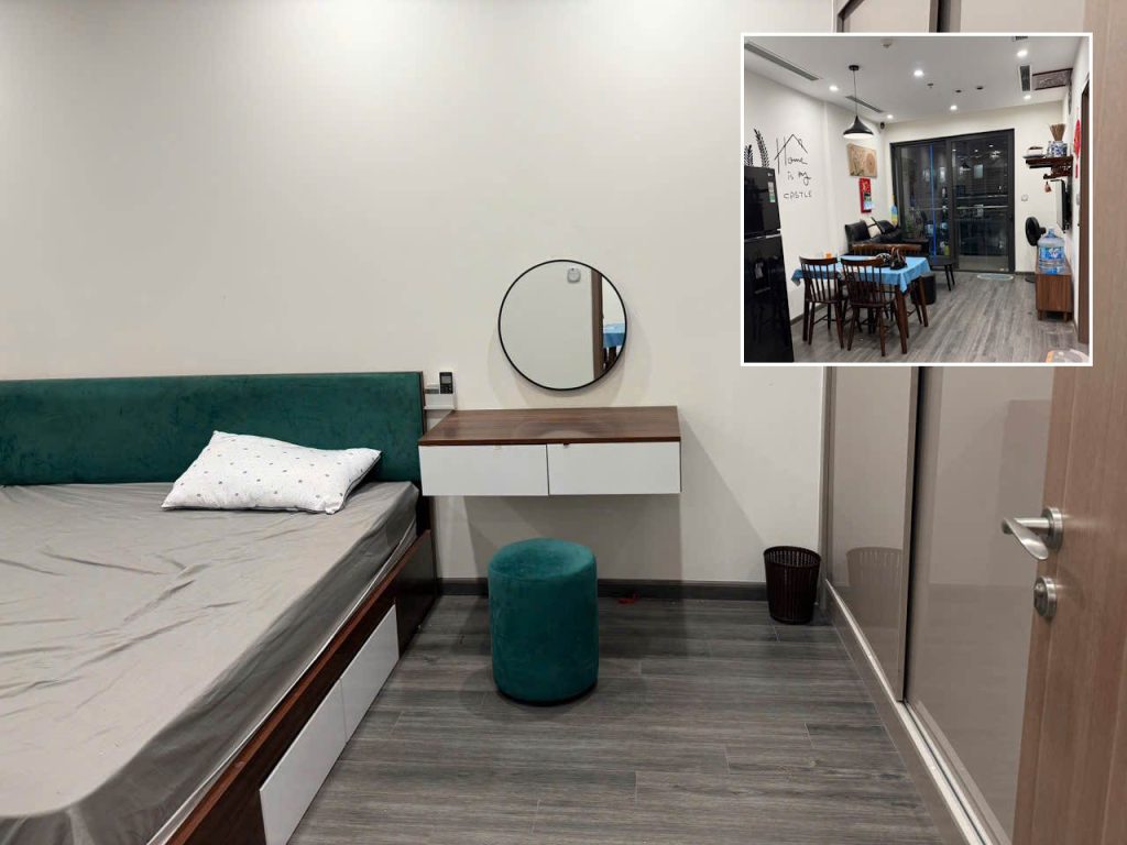 Căn hộ 1 phòng ngủ 42m2 tòa TK1 Vinhomes Smart City cho thuê full nội thất