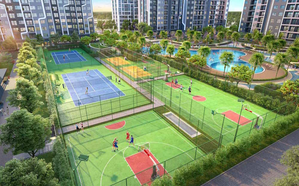 Sân thể thao nội khu Vinhomes Smart City