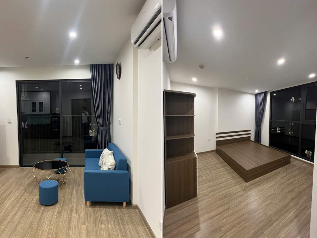 Căn hộ 2PN+ 76m2 tòa TC1 Vinhomes Smart City cho thuê full nội thất