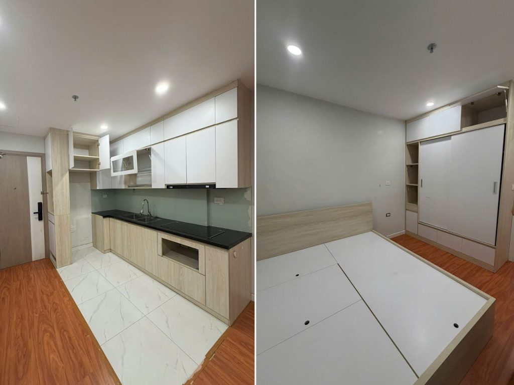 Căn hộ 2PN 54m2 tòa I5 Vinhomes Smart City cho thuê full nội thất